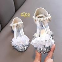 ราคา รองเท้าเด็กออกงาน หน้าร้านอยู่รัชดา ลองได้ H186 สีเงิน เปิดข้างดอกไม้หน้าคาดมุก (41005329846)