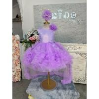 ราคา ชุดราตรีเด็ก หน้าร้านอยู่รัชดา ลองได้ถ่ายรูปเองจากชุดจริง W19178 สีม่วง กระโปรงหน้าสั้นหลังยาว ฟูระบาย (43256226648)