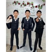 ราคา สูทเด็กผู้ชาย หน้าร้านอยู่รัชดา ลองได้ถ่ายรูปจากชุดจริง S161 สีดำวิ้งๆทั้งชุด เซ็ตสูท5ชิ้น สูท เสื้อเชิ้ต กั๊ก กางเกง (25181926080)