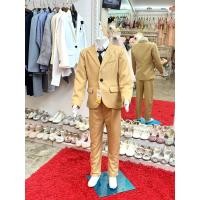 ราคา ชุดสูทเด็กผู้ชาย หน้าร้านอยู่รัชดา ลองได้ถ่ายรูปจากชุดจริง S146สีครีม เซ็ตสูท3ชิ้น สูท กางเกงขายาว เนคไท (25364649052)