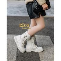 ราคา บูทเด็ก หน้าร้านอยู่รัชดา ลองได้ H174 สีขาว ด้านหน้าคาดเข็มขัดข้อสั้น แบบเท่ๆ (29028670831)