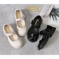 ราคา sรองเท้าเด็ก หน้าร้านอยู่รัชดา ลองได้ H183 สีครีม ดำ คาดกระดุม สวยสุดเก๋ (29679617635)