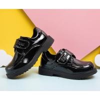 ราคา รองเท้าเด็กผู้ชาย หน้าร้านอยู่รัชดา ลองได้ HM125 สีดำ หนังแก้ว สายคาดด้านหน้า (24688660871)