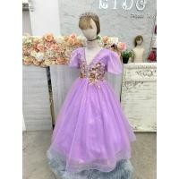 ราคา ชุดราตรีเด็ก หน้าร้านอยู่รัชดา ลองได้ถ่ายรูปเองจากชุดจริง W19117 สีม่วง กระโปรงยาว คอวี ติดมุกประดับ สวยหรู (43001165721)