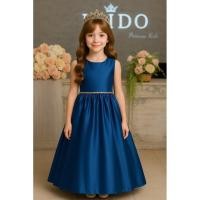 ราคา ชุดราตรีเด็ก หน้าร้านอยู่รัชดา ลองได้ถ่ายรูปเองจากชุดจริง W19217 สีน้ำเงิน แขนสั้น กระโปรงยาว เรียบหรู (42304230396)