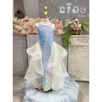 ราคา ชุดราตรีเด็ก หน้าร้านอยู่รัชดา ลองได้ถ่ายรูปเองจากชุดจริง W19212 สีฟ้า ชุดหางปลา เอวติดซีทรูระบาย สวยหรู (41454009047)