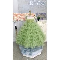 ราคา ชุดราตรีเด็ก ร้านอยู่รัชดา ลองได้ถ่ายรูปจากชุดจริง W19021 สีเขียว สายเดี่ยว กระโปรงยาว ฟูชั้นๆ สวยอลังการมากค่ะ (29763900544)