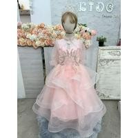 ราคา ชุดราตรีเด็ก หน้าร้านอยู่รัชดา ลองได้ถ่ายรูปจากชุดจริง W19144 สีชมพู กระโปรงยาว คอจีน แขนยาว ประดับเพชร สวยหรู (28036766236)