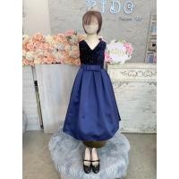 ราคา sชุดราตรีเด็ก ร้านอยู่รัชดา ลองได้ถ่ายรูปจากชุดจริง W19080 สีน้ำเงิน กระโปรงยาว เกร็ดวิ้ง (27720031053)