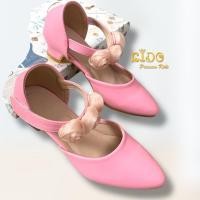 ราคา รองเท้าเด็ก หน้าร้านอยู่รัชดา ลองได้ H175สีชมพู เปิดข้าง ประดับดอกไม้ตรงสายรัดรองเท้า สวยสุดเก๋ (26379714626)