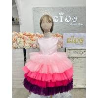 ราคา ชุดราตรีเด็ก หน้าร้านอยู่รัชดา ลองได้ถ่ายรูปจากชุดจริง W18927 สีชมพู กระโปรงสั้น แขนระบายประดับขนนก ฟูชั้นเล่นสี สวยค่ะ (24529386432)