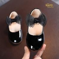 ราคา รองเท้าเด็ก หน้าร้านอยู่รัชดา ลองได้ H109สีดำ หนังแก้วหน้าโบว์เรียบหรูดูเลิศสุดๆ (23320552619)