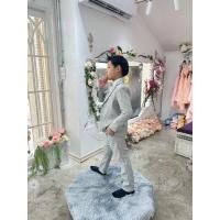 ราคา Sสูทเด็กผู้ชาย หน้าร้านอยู่รัชดา ถ่ายรูปเองจากของจริง S127KTสีครีม สีฟ้า สีเทา สีชมพู เซ็ตสูท 3ชิ้น สูท กางเกง หูกระต่าย (22559349850)