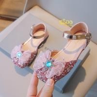 ราคา รองเท้าเด็ก หน้าร้านอยู่รัชดา ลองได้ H124 สีชมพูประดับด้วยโบว์เพชรฟ้า (21286654676)