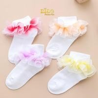 ราคา ssถุงเท้าคริสต์มาส เด็ก มีหน้าร้านอยู่รัชดา S113สีขาว ข้อเท้าระบายไล่สีทรูโทนสีแดง สีส้ม สีม่วงสีสันสดใส (18657036711)