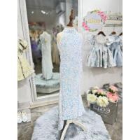 ราคา ชุดราตรีเด็ก มีหน้าร้านอยู่รัชดา ลองได้ เปลี่ยนได้ ถ่ายรูปเองจากสินค้าจริง W18603 สีขาว หางปลา กระโปรงยาว คอติดประดับ (15497566734)