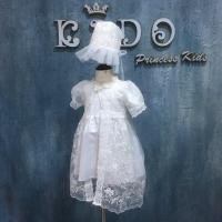 ราคา ชุดออกงานเด็กเล็ก หน้าร้านอยู่รัชดา ลองได้ถ่ายรูปเองจากชุดจริง 1785สีขาว มีเสื้อคลุมลูกไม้ยาวพร้อมหมวก กระโปรงยาว เดร (7047232858)