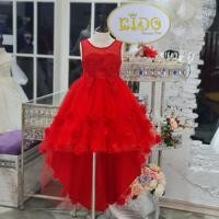 ราคา ชุดราตรีเด็ก หน้าร้านอยู่รัชดา ลองได้ถ่ายรูปจากของจริง H1794 สีแดง กระโปรงหน้าสั้นหลังยาว ติดดอกไม้หวานๆ ชุดเจ้าหญิงต (6135526215)