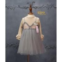 ราคา ชุดเดรสเด็ก มีหน้าร้านอยู่รัชดา ลองได้ เปลี่ยนได้ ถ่ายรูปเองจากสินค้าจริง V153 สีน้ำตาล ชุดออกงานเด็ก เสื้อเป็นผ้ายืด (5341745457)