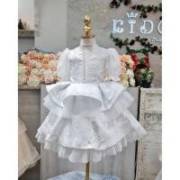 ราคา ชุดราตรีเด็ก หน้าร้านอยู่รัชดา ลองได้ถ่ายรูปจากชุดจริง W18858 สีขาว แขนตุ๊กตา กระโปรงสั้นฟูชั้นๆ น่ารักสวยหรู (25655084116)