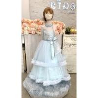 ราคา ชุดราตรีเด็ก หน้าร้านอยู่รัชดา ลองได้ถ่ายรูปจากชุดจริง W18837 สีฟ้าอ่อน คอติดโบว์หน้าอกประดับเพชร กระโปรงยาววิ้งๆ สวยหรู (24830959794)