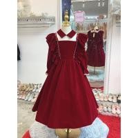 ราคา ชุดราตรีเด็ก หน้าร้านอยู่รัชดา ลองได้ถ่ายรูปจากชุดจริง W18867 สีแดงคอติด กระโปรงยาว ประดับด้วยมุก แขนยาว สวยหรูค่ะ (24554309658)