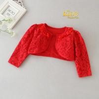 ราคา เสื้อคลุมเด็ก มีหน้าร้าน ตรงปก พร้อมส่ง 9796สีแดง มีแขนยาวผ้าลูกไม้ มีลูกไม้ระบายที่คอ ยาวครึ่งตัว (6039936588)