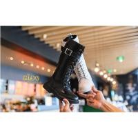 ราคา Sบูทเด็ก หน้าร้านอยู่รัชดา ลองได้ H172 สีขาว ดำ ด้านหน้าร้อยเชือกสูง แบบยาวมีคาดเข็มขัด (27429712044)