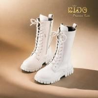 ราคา บูทเด็ก หน้าร้านอยู่รัชดา ลองได้ H132 สีขาว ด้านหน้าร้อยเชือกสูง แบบเท่ๆ (27318870491)