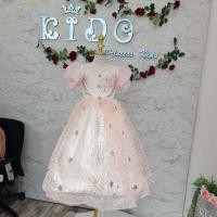 ราคา ชุดราตรีเด็ก หน้าร้านอยู่รัชดา ลองได้ถ่ายรูปจากชุดจริง W18828 สีโอรส กระโปรงยาวแขนตุ๊กตา ติดกลิตเตอร์ทั้งตัว น่ารักสว (24411116978)
