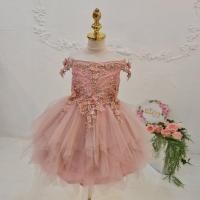 ราคา ชุดราตรีเด็ก หน้าร้านอยู่รัชดา ลองได้ถ่ายรูปจากชุดจริง W18734สีชมพู เปิดไหล่ ปักดอกไม้รอบตัวเสื้อ น่ารักสวยหรูสุดๆ (23079542276)