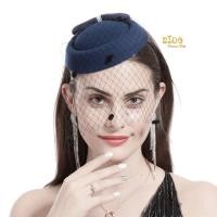 ราคา กิ๊บหมวกเด็ก หน้าร้านอยู่รัชดา KF599 กิ๊บหมวกเด็กสีน้ำเงินโบว์ตาข่ายประดับมุข (22304650065)