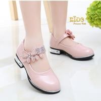 ราคา รองเท้าเด็ก ควรเผื่อ1ซมจากยาวเท้า หน้าร้านอยู่รัชดา ลองได้ H084สีโอรส หนังแก้ว คาดโบว์ติดเพชร ตรงสายรัดรองเท้า น่ารัก (19921876458)