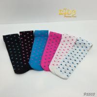 ราคา ssถุงน่องเด็ก หน้าร้านอยู่รัชดา LZ5503 สีขาวจุดชมพู สีขาวจุดฟ้า สีดำจุดฟ้าเนื้อผ้าซีทรูมีลายจุดใหญ่ (17355894288)