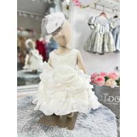 ราคา ชุดราตรีเด็ก หน้าร้านอยู่รัชดา ลองได้ถ่ายรูปจากชุดจริง W18570 สีขาว คอแต่งเพชรกระโปรงฟูเป็นชั้นๆ (23870029270)