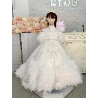 ราคา ชุดราตรีเด็ก หน้าร้านอยู่รัชดา ลองได้ถ่ายรูปเองจากชุดจริง W19194 สีขาว กระโปรงยาว เปิดไหล่ ประดับเพชร ฟูอลังการ (29487341727)