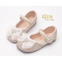 ราคา รองเท้าเด็ก หน้าร้านอยู่รัชดา ลองได้ H181 สีครีม ประดับโบว์ ตรงสายรัดคาดด้วยมุข ลุคคุณหนู น่ารัก (29479728859)