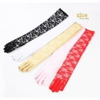 ราคา SSถุงมือเด็ก มีหน้าร้านอยู่รัชดา GL06 ถุงมือเด็กสีชมพูสีขาวแบบยาวลายลูกไม้ (19660905869)