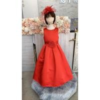 ราคา ชุดราตรีเด็ก ร้านอยู่รัชดา ลองได้ถ่ายรูปจากชุดจริง W19081 สีแดง กระโปรงยาว (27469989603)