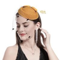 ราคา กิ๊บหมวกเด็ก หน้าร้านอยู่รัชดา KF599 กิ๊บหมวกเด็กสีเหลืองโบว์ตาข่ายประดับมุข (22804650531)