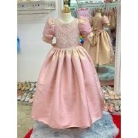 ราคา ชุดราตรีเด็ก หน้าร้านอยู่รัชดา ลองได้ถ่ายรูปจากชุดจริง W18833สีชมพู เสื้อติดกลิตเตอร์ แขนตุ๊กตา กระโปรงยาวผ้าวิ้งๆ เร (18596197828)