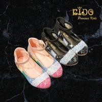 ราคา ssรองเท้าเด็ก หน้าร้านอยู่รัชดา ลองได้ H037สีเรนโบว์ สีดำแนวเก๋ สายรัดรองเท้าประดับเพชรห้อยรูปดวงจันทร์ หลังปีน (14766069140)