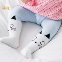 ราคา ถุงน่องเด็ก หน้าร้านอยู่รัชดา LG289 สีฟ้า ลายแมวหลับตา (3635352528)