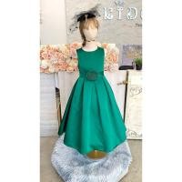 ราคา sชุดราตรีเด็ก ร้านอยู่รัชดา ลองได้ถ่ายรูปจากชุดจริง W19081 สีเขียว กระโปรงยาว (29820005354)