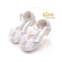 ราคา sรองเท้าเด็ก หน้าร้านอยู่รัชดา ลองได้ H182สีเงิน เปิดข้าง ประดับโบว์น่ารักๆ สวยสุดเก๋ (27579064046)