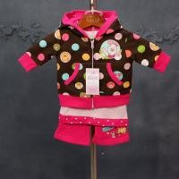 ราคา ชุดกันหนาวเด็ก มีหน้าร้าน ตรงปก พร้อมส่ง ZK06 เซ็ต 3 ชิ้น เสื้อมีฮู้ดสีน้ำตาลขลิบบานเย็น ลายหมีพู พร้อมกางเกงสีบานเย็น (7552534981)