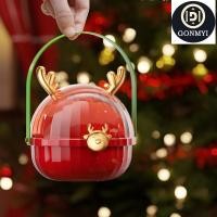 ราคา GONMYI กล่องของขวัญคริสต์มาส กล่องผลไม้คริสต์มาสวันเทศกาล ของขวัญกล่องใส่ขนมสร้างสรรค์แบบใช้มือถืออเนกประสงค์ (46550996458)