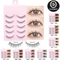 ราคา GONMYI Faux Mink Lashes 5 คู่อะนิเมะคอสเพลย์มังงะ Lashes ยอดนิยม Handmade หลายสไตล์ DIY Cat Elf Eyelashes สาว (53851261322)