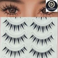 ราคา GONMYI 5 คู่มังงะอะนิเมะ Lashes Faux Mink ดรามาติคขนตาปลอม 5 คู่แพ็คหนาญี่ปุ่นคอสเพลย์ขนตาปลอม Extensions สําหรับผู้หญิงสาว (53251038892)