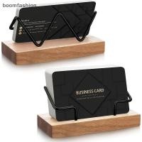 ราคา BOOM 1 PC ไม้ธุรกิจผู้ถือบัตรสําหรับโต๊ะไม้ธุรกิจการ์ดขาตั้งโปสการ์ดสําหรับ Office Home Desktop TH (51251081191)